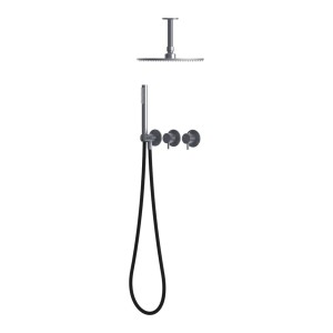 BJURD RVS316L Plafond-regendoucheset – Gun Metal Grey BJURD RVS316L Plafond-regendoucheset – Gun Metal Grey