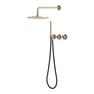 BJURD RVS316L Wand-regendoucheset – Licht Koper BJURD RVS316L Wand-regendoucheset – Licht Koper