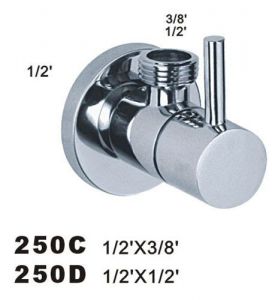 Eengreeps stopkraan 1/2 x 3/8