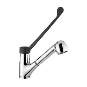 Idral 09497 Eenhendel mengkraan met draaibare uitloop, uittrekbare handdouche en klinische hendel Idral 09497 Eenhendel mengkraan met draaibare uitloop, uittrekbare handdouche en klinische hendel