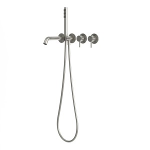 RVS 316L inbouw thermostaat met 2-weg omstel handdouche en baduitloop (incl.inbouwbox) RVS 316L inbouw thermostaat met 2-weg omstel handdouche en baduitloop (incl.inbouwbox)