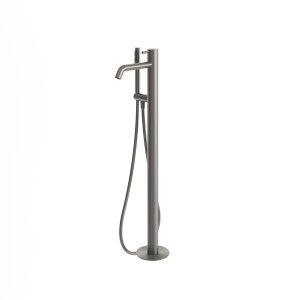 RVS 316L staande badkraan in titanium Gun Metal RVS 316L staande badkraan in titanium Gun Metal
