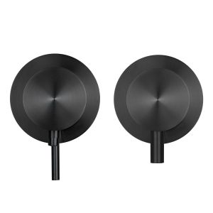 RVS inbouw thermostaat 2 weg voor bad of douche zwart