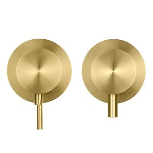 RVS inbouw thermostaat 2 weg voor bad of douche goud