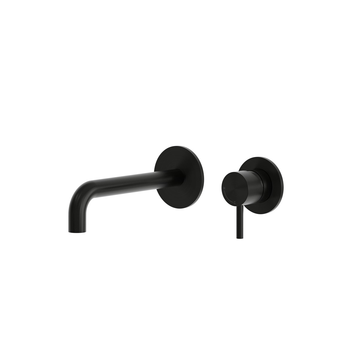 RVS316L inbouw wastafelkraan zwart pvd